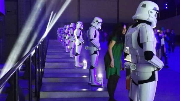 Backstage på «Star Wars»-premiere i London. (Foto: Privat)